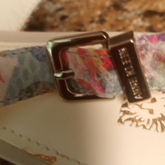 COPY - AK sling back multi colored shoes, pink, yellow, teal, cream, orange spl… - Picture 8 of 9